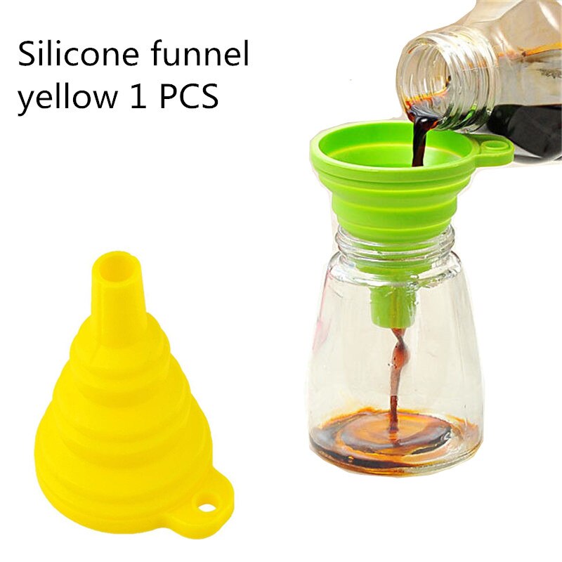 KeWL Kitchen Gadgets Kitchen Accessories Reusable Silicon Stretch Lids Universal Lid Silicone Food Wrap Bowl Lid Kitchen Tools: yellow 1 PCS