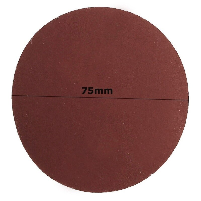 10pcs 75mm 3 Inch Sanding Sheet Sander Discs Polishing Pad Sandpaper For Sander Red Round Sanding Paper 80-1500 Grit