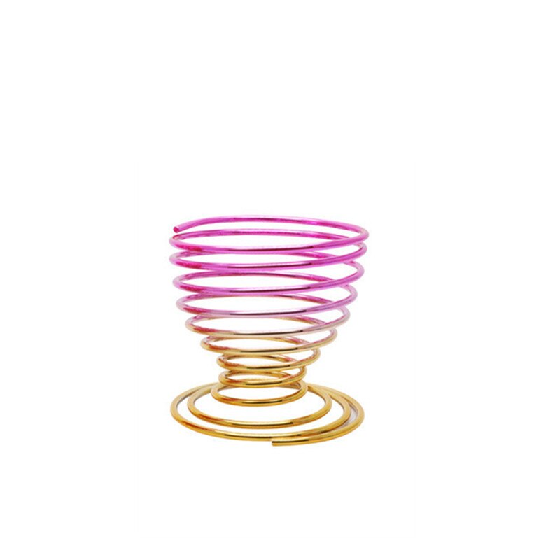 1 sett fargerik skjønnhet egg brakett tørketrommel kosmetisk sminke svamp kalebass pudder puff stativ organiseringsboks hylleholder oppbevaringsverktøy: Nr .6 1pc