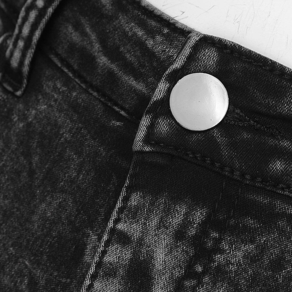 Mens Cool Brand Black Jeans Skinny Ripped Destroyed Stretch Slim Fit Hop Hop Pants With Holes For Men #g3