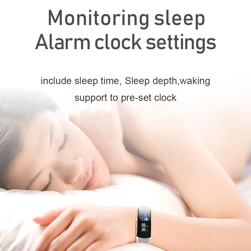 Smart armbånd blod ilt monitor fitness tracker armbånd smart ur pulsmåler smart band ur til sundhed