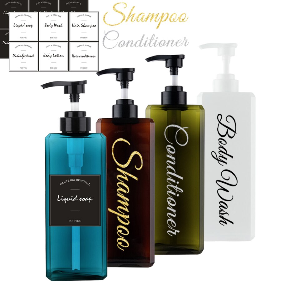 800/1000ml Bad Seife Dispenser Flasche Große Kapazität Shampoo Körper Waschen Lotion Dispenser Flasche Nachfüllbare Flasche
