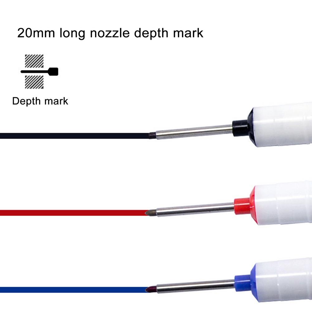 Lange Feder Marker Tiefe See Stift Marker Für Holzbearbeitung Wasser-beständig Tinte Schnell trocknend Xylol-freies markieren metall Holz Glas