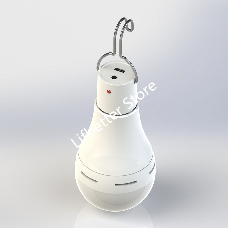 Solar- Fernbedienung LED Licht Solar- Lampe Lampe Wasserdichte Tafel Notfall Kunststoff Birne Haken Zelt Laterne draussen drinnen
