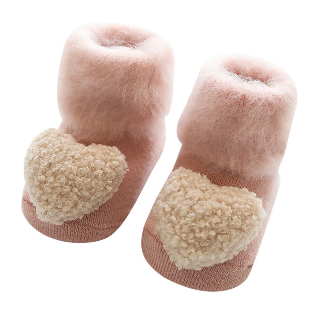 Zoete Kinderen Sokken Peuters Meisjes Sokken Grote hart Knie Hoge Lange Zachte Katoen Kant baby Sokken Kinderen knie Highs meisje kleding #5: Roze