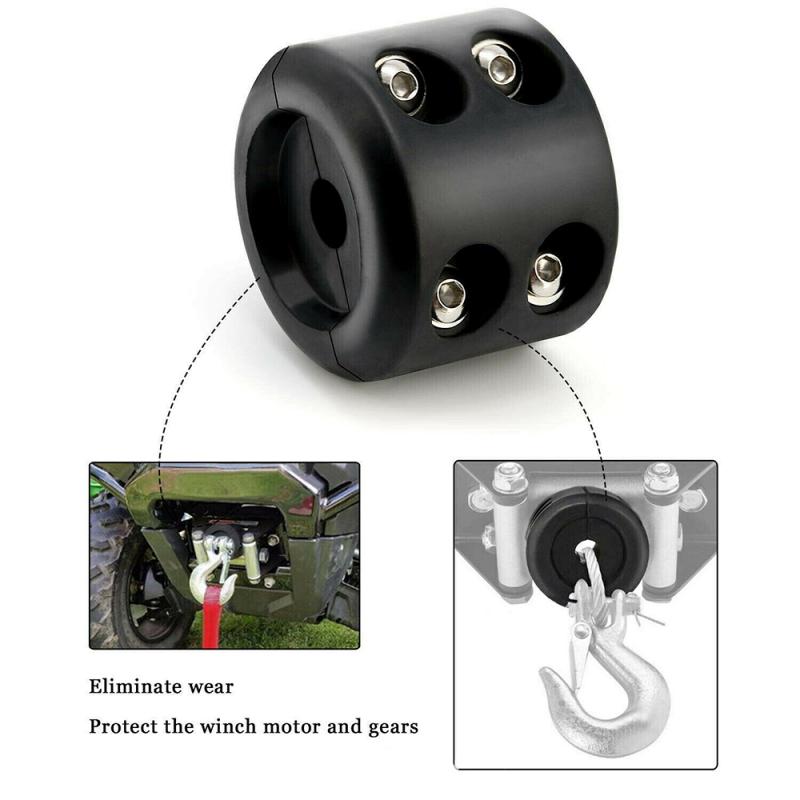 1 Set Winch Cable Hook Stopper Rubber Winch Rope Line Saver Winches For ATV UTV Winches 1/2" Cable Winch Rope Car Accessories