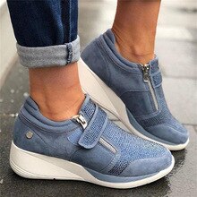 Loozykit directe femmes chaussures plates respirant sport décontracté couleur Pure plate-forme chaussure Sneaker