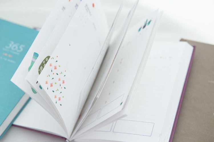 "Color 365" Cute Planner Agenda Diary Hard Cover Yearly Monthly Study Daily Notebook Stationery