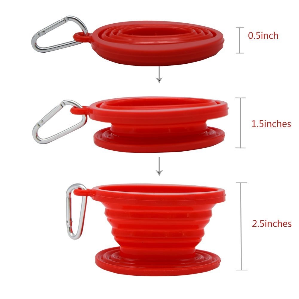 Realand Collapsible Silicone Coffee Dripper Tea Dripper Infuser for Camping Hiking Indoor and Outdoor Use