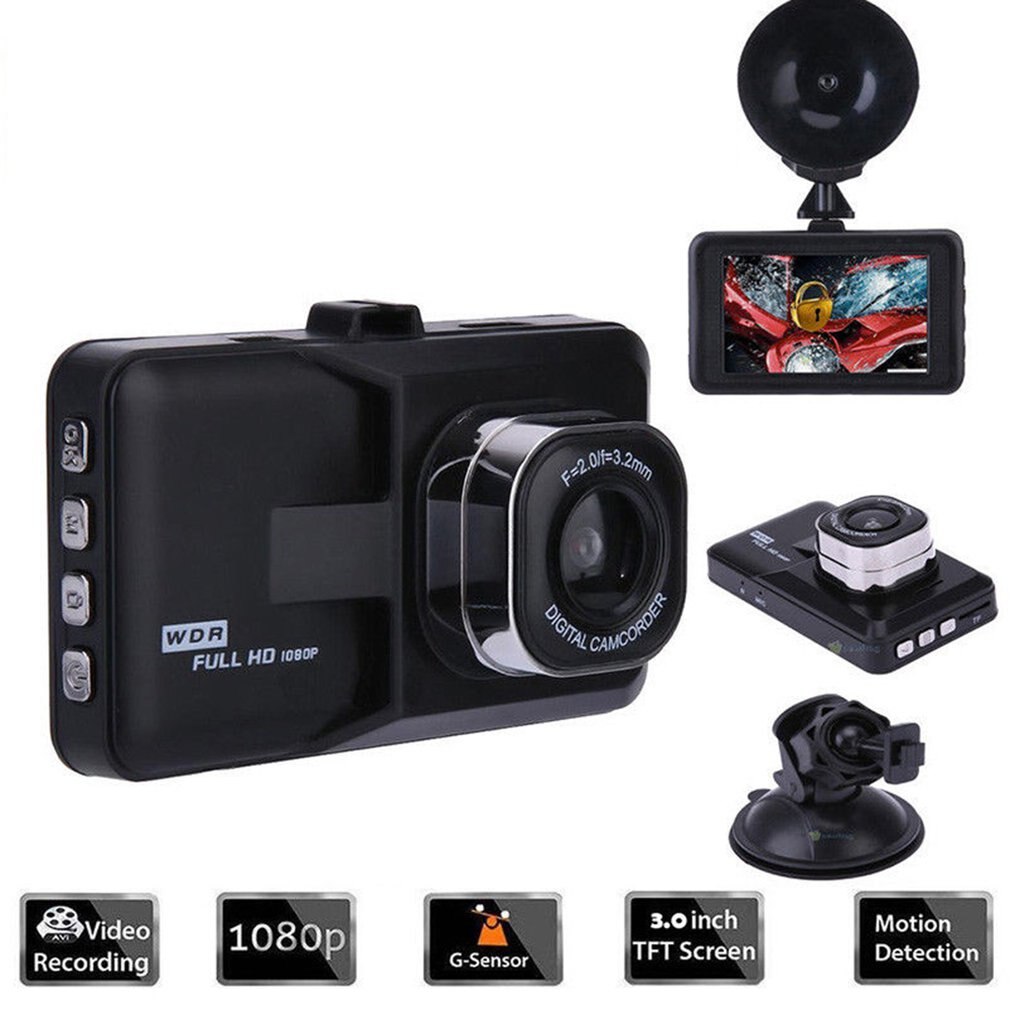 Car 3.0 inch 1080P Car 5 MP Camera With HDMI Camera Security Camcorder 120 Wide Angle Motion Detection