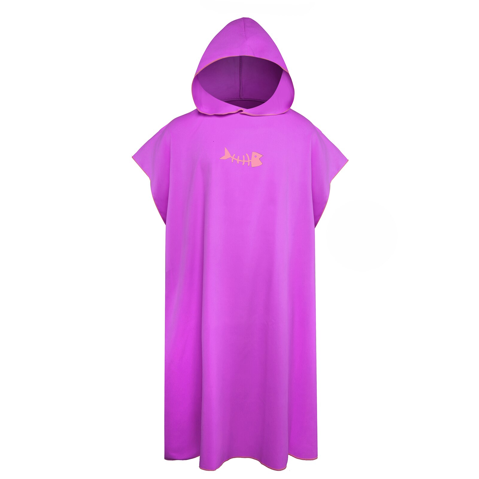 Surfen Poncho Ändern Handtuch schnell-trocken Mit Kapuze Kleid Mikrofaser Strand Decke Schlecht Handtuch Schwimmen Handtuch Neoprenanzug Strand Poncho für erwachsene: Lila