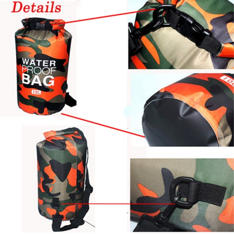 Outdoor Waterproof bag 2L/5L/10L/15L/20L/30L Dry Bag travelling backpack trekking bag for Drifting Rafting kayaking snorkeling