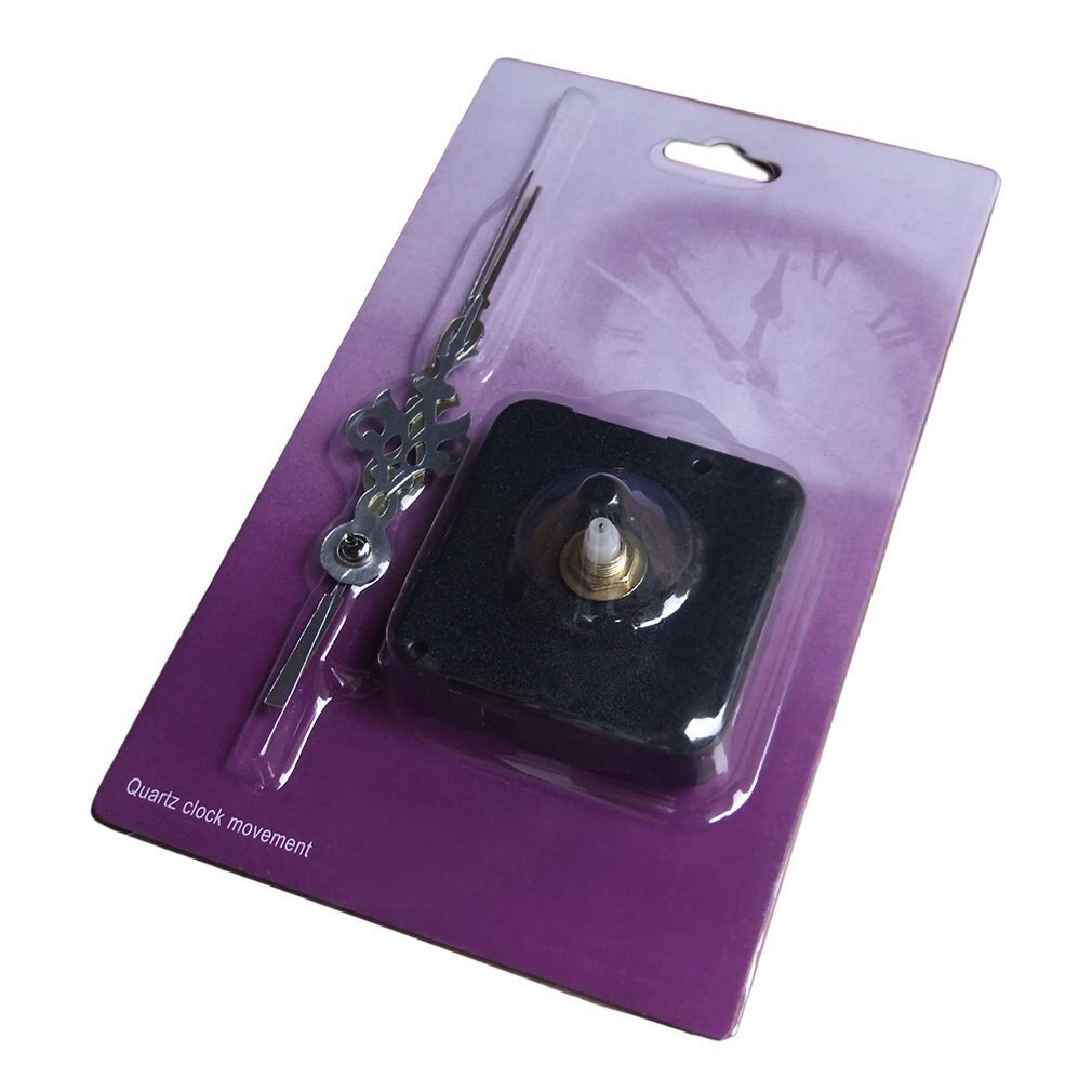 DIY silent quartz clock movement mechanism large wall clock Spindle Black Red hands Repair replacement parts Tool