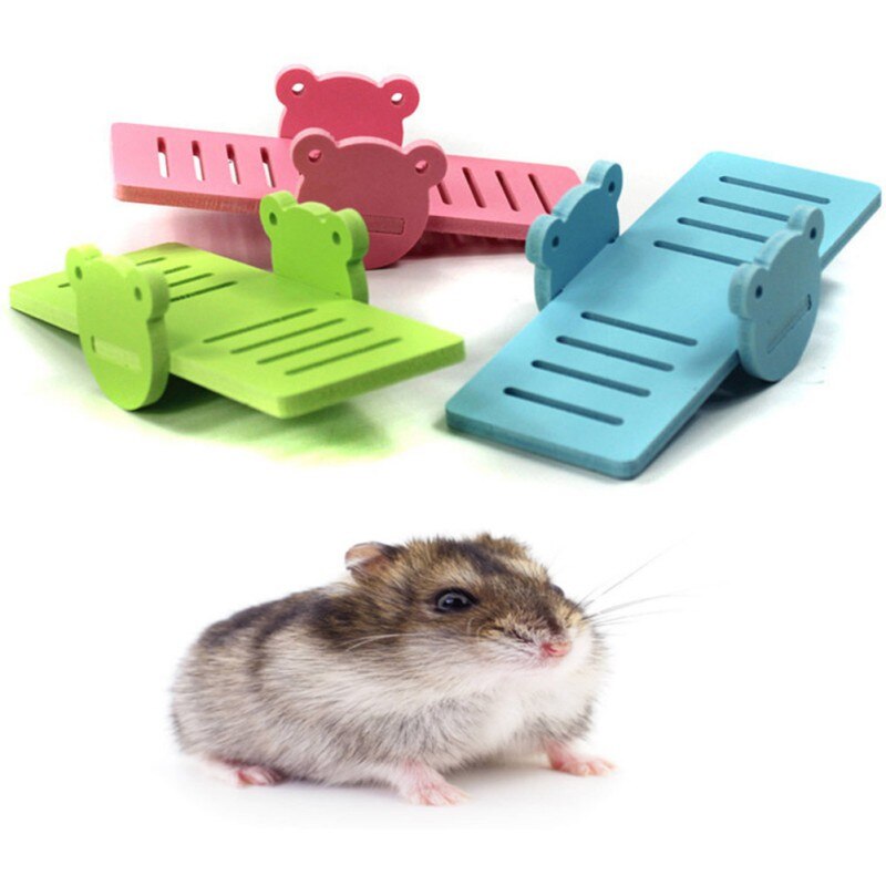 PVC Funny Wooden Pet Seesaw Toy House Exercise Pet Rat Hamster Mouse Bird Play Toy safe for small animal