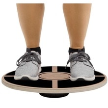 Goede quitly Houten Wobble Balance Board Oefening Balans Stabiliteit Trainer 15.75 inch Diameter Balance Board