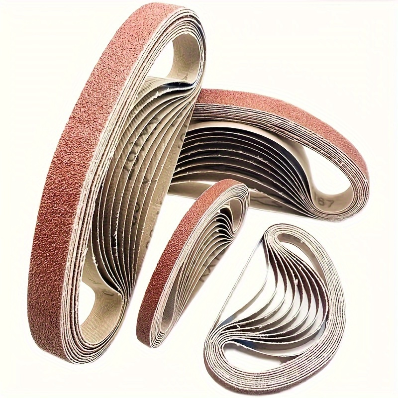 520x20mm 10 stuks 60/100/240/320/800 # Kleine mini-bandschuurmachine voor het slijpen van roestvrij staal, polijsten, roestverwijdering, schuurdoek