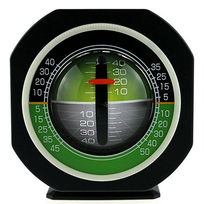Inclinometer Level,Compass Luminous LED Car Inclinometer Gradient Balancer Angle Slope Meter Balancer Measure Equipment