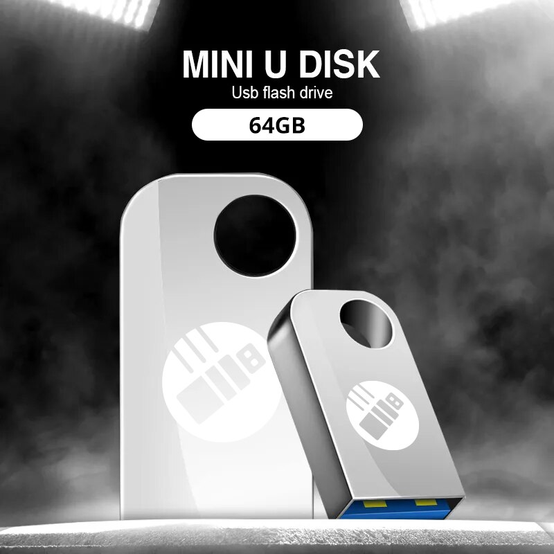 BU KING Metal 3.0 USB Flash Drive 64GB Pen Drive for PC Laptop 64GB USB Memory Stick 3.0 Flash Drive High Speed Drive