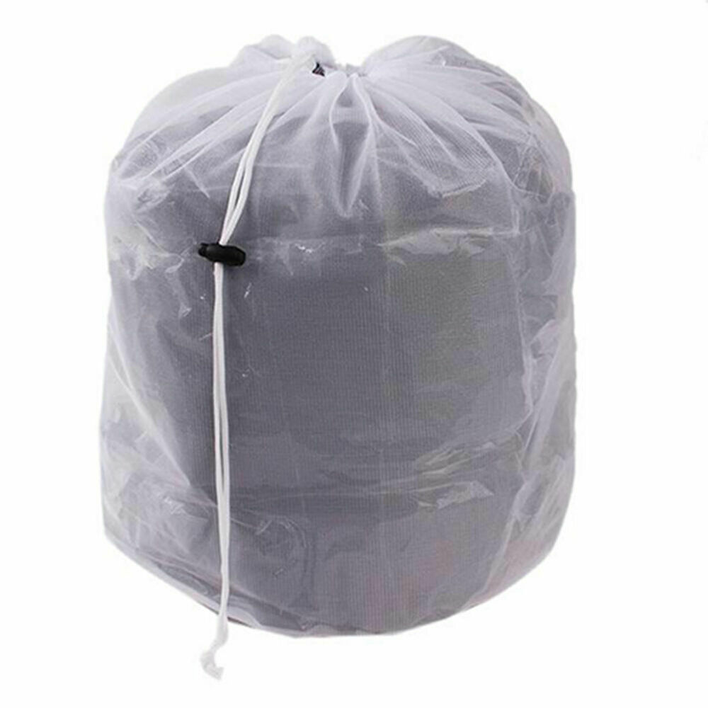 Bolsas de red de malla reutilizables para lavadora, gran bolsa gruesa de almacenamiento de ropa, accesorios de limpieza del hogar