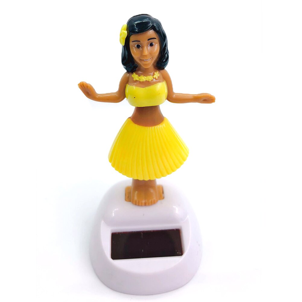 Car Decoration Dancing Doll Car Accessories Solar Power Toy Shaking Head Hawaii Swinging Animated Girl Car Ornament Car-styling: E