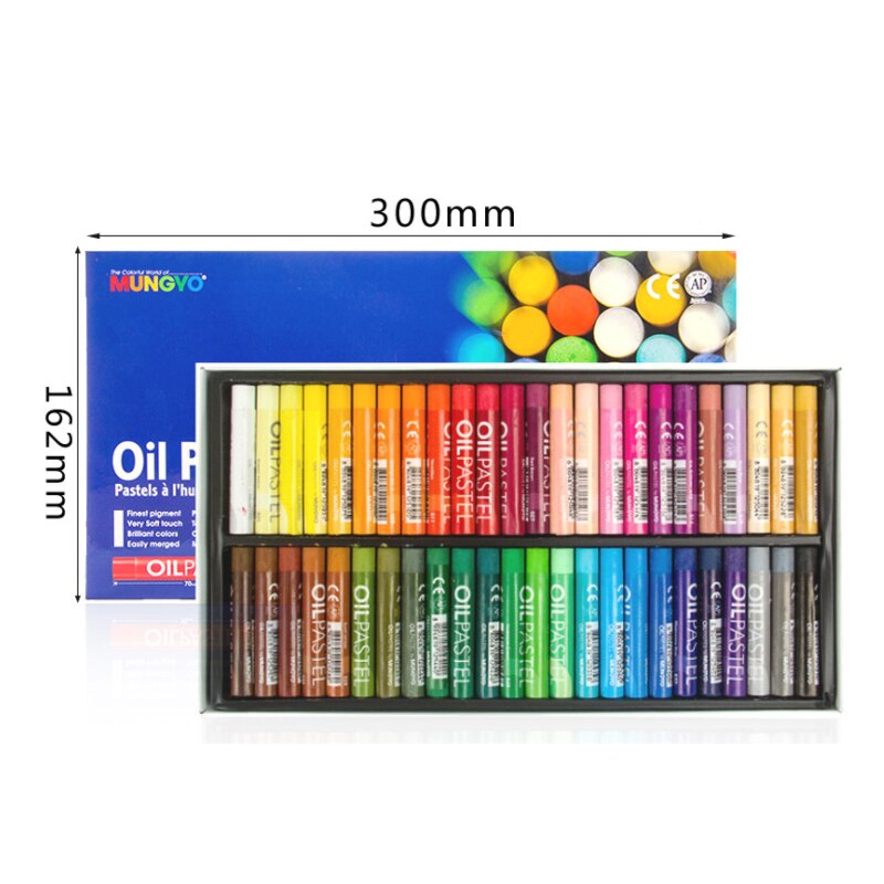12/24 farbe Korea Fluoreszierende metallisch Kreide Berufs Mittlere und Schwere Öl Pastell Weiche Kreide Holz Kasten Graffiti Pinsel