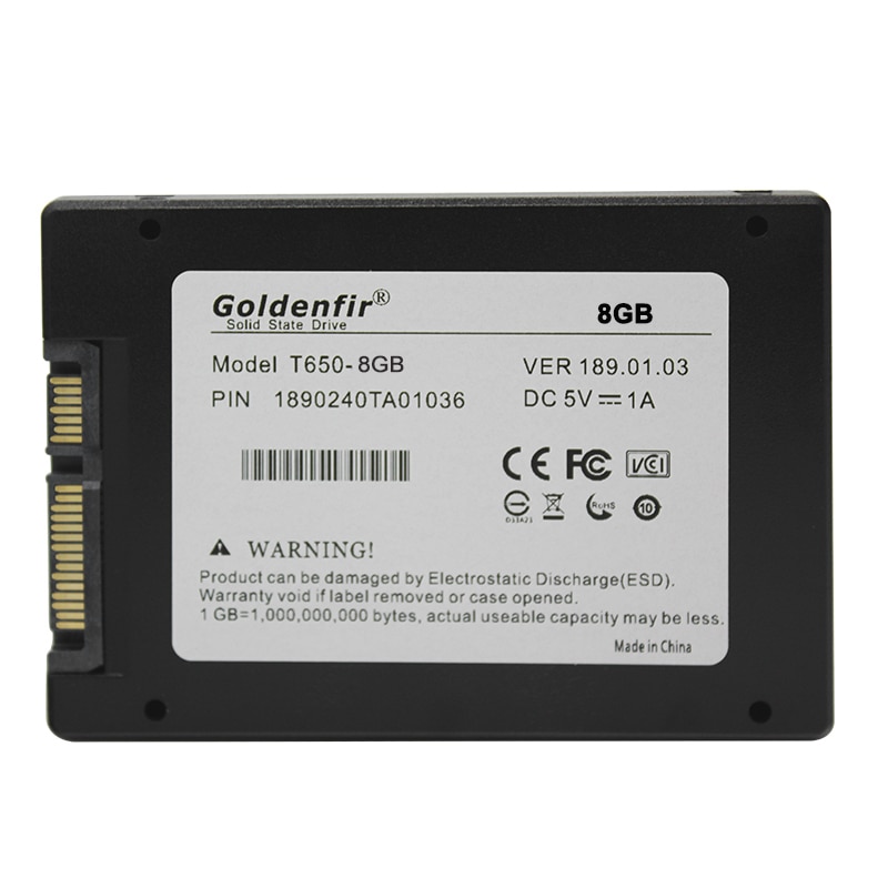 Goldenfir SSD 8GB 16GB 32GB 64GB 60GB 120GB 240GB hd SSD360g 480g 960g Laptop solide stateii sataiii ssd disk 2,5 SSD für PC