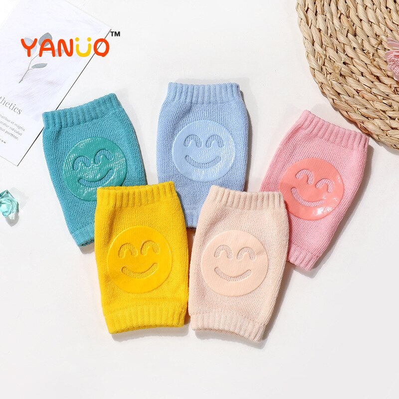 Kids Non Slip Kruipen Elleboog Zuigelingen Peuters Baby Accessoires Glimlach Knee Pads Protector Veiligheid Kneepad Been Warmer Meisjes Jongens