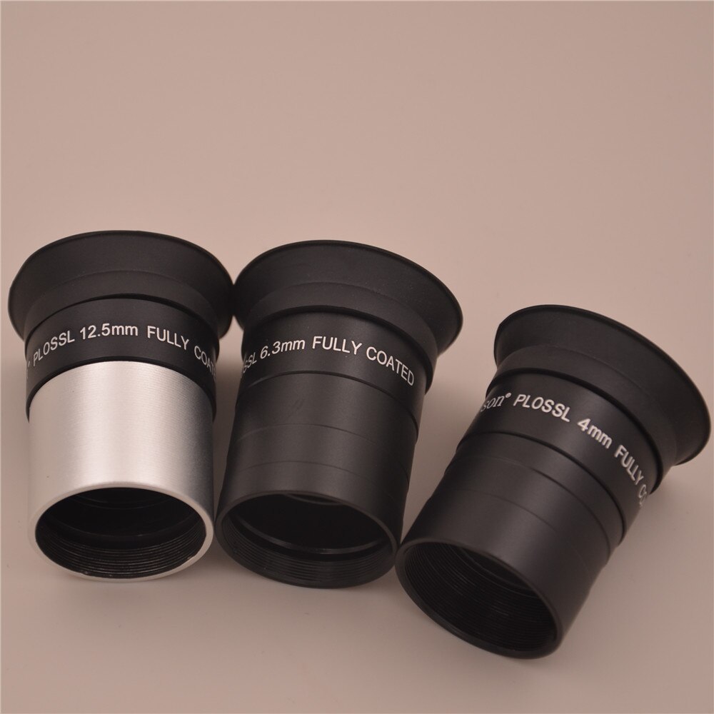 HSEAYM PLOSSL 4mm 6.3mm 12.5mm 1.25 cala (31.7mm) szkło optyczne metal teleskop astronomiczny okular okularowy ogniskowa