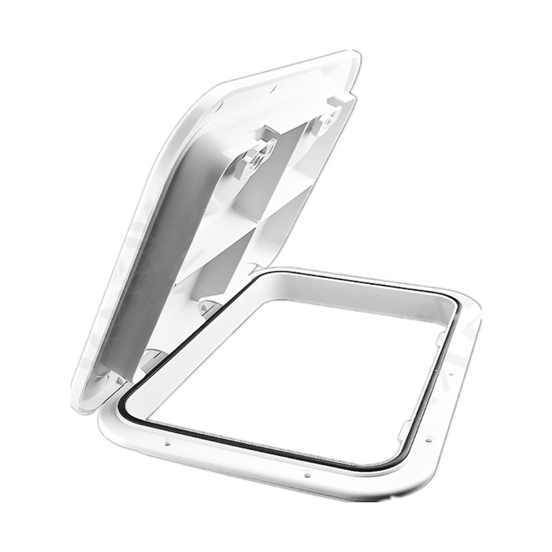 Boat Accessories ABS Deck Access Hatch Cover For Marine Boat yacht RV Watertight Anti-UV Non-Skid Inspection 240X358MM: WHITE