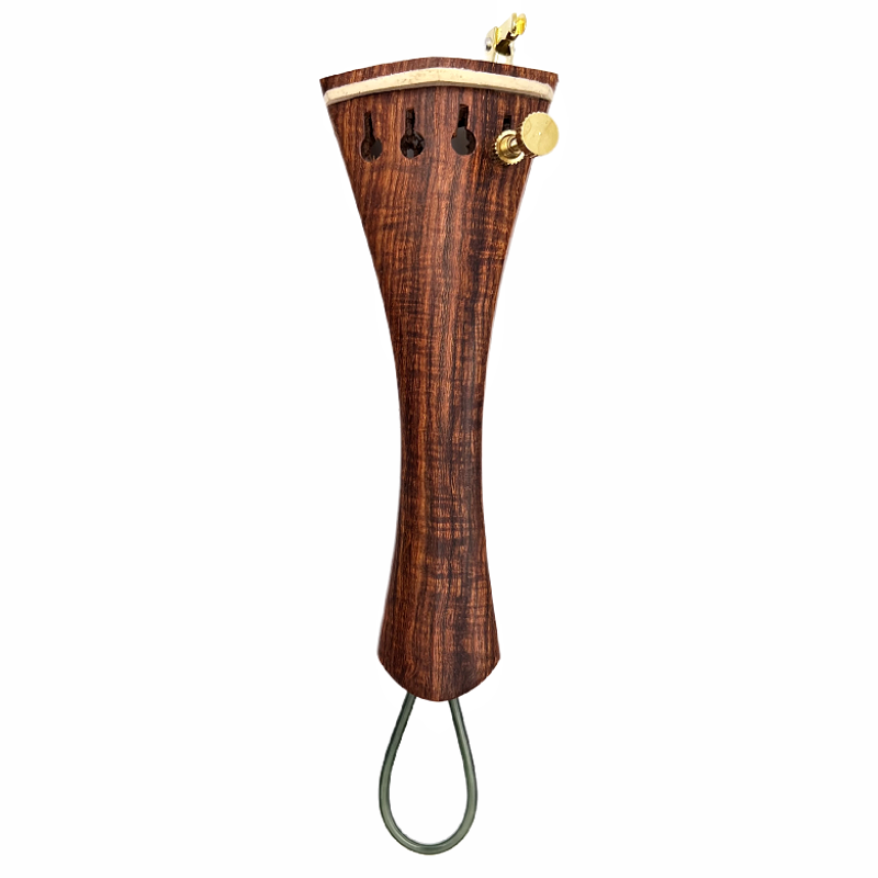 1 pieza de cola de violín 4/4 con cola de nailon, pieza trasera de piezas de violín, madera de azufaifa de /madera de ébano/palisandro, con Tun fino: Marfíl