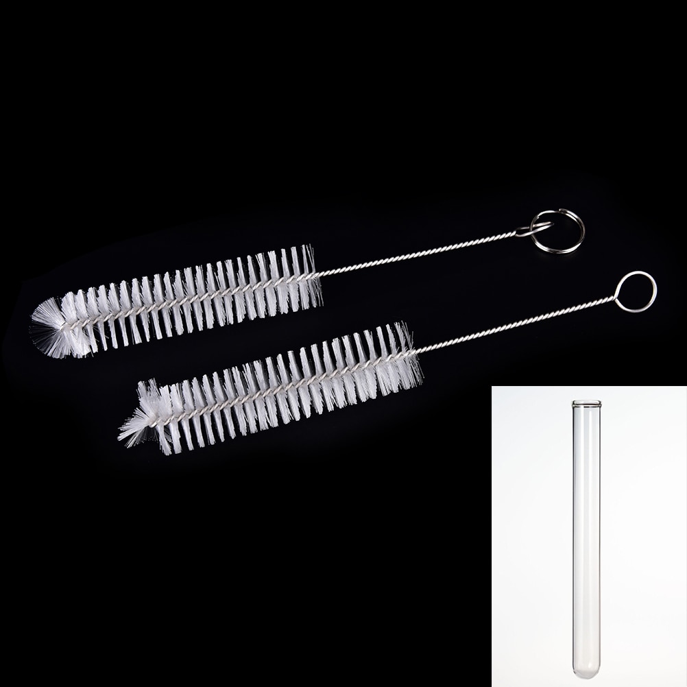 1pc Multi-Functional Feeding Bottle Straw Washing White Laboratory Supplies Chemistry Test Tube Glass Cleaning Brush