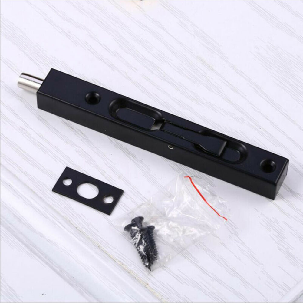 6/8/10Inch Wooden Door Flush Bolt Stainless Steel Door Hardware Locks Security Devices Household Door Accessories Universal