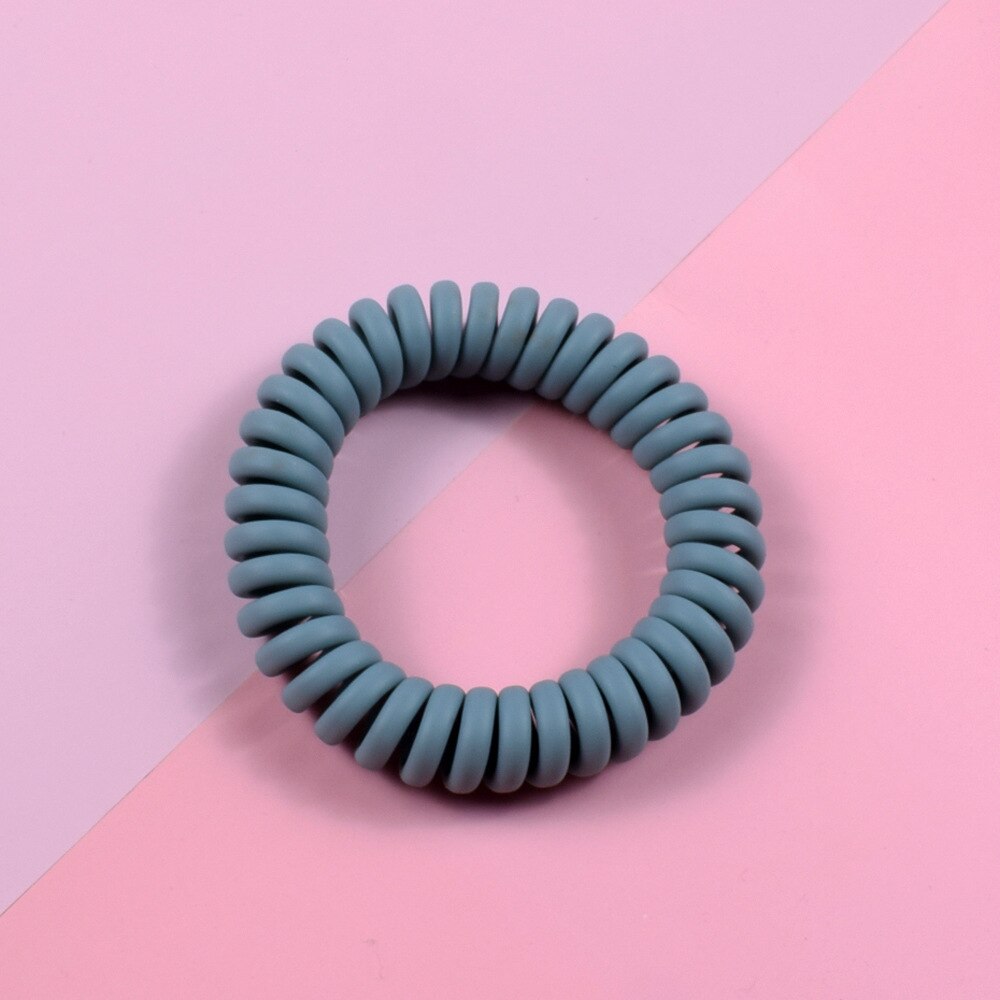 Woman Ponytail Holder Hair Tie Foldable Hair scrunchies Silicone Stationarity Elastic Hair Band Simple hair accessories: Other