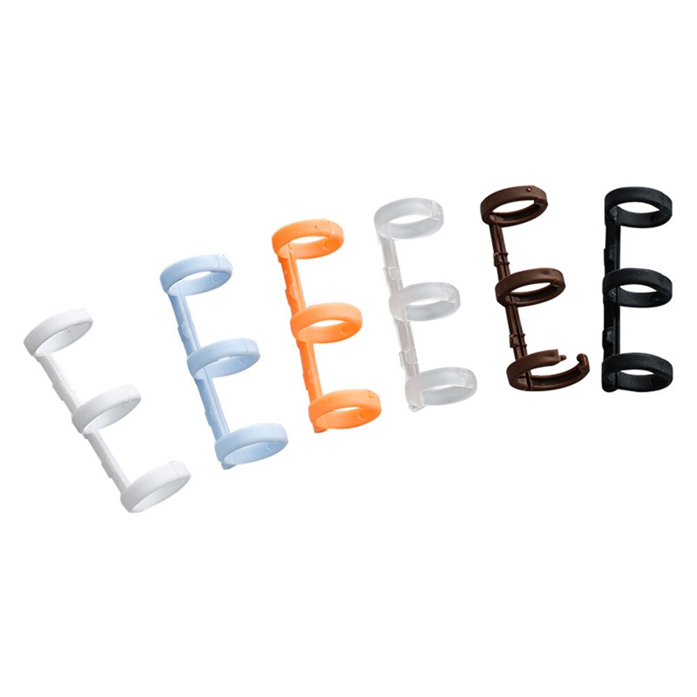 2 stücke Kunststoff Buch Binder 3 Ringe Lose Blatt Kalender Kreis Ringe DIY Alben Binder Hoops Notebook Bindung Kreise Schlüssel ringe