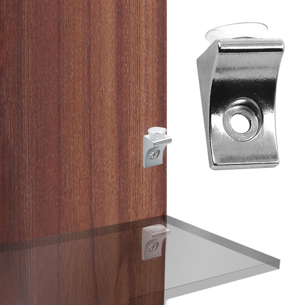 10pcs Right Angle Glass Shelf Suction Cup Fixing Support Clip Bracket Clamp For Cupboard Glass Bracket Supporter Holder