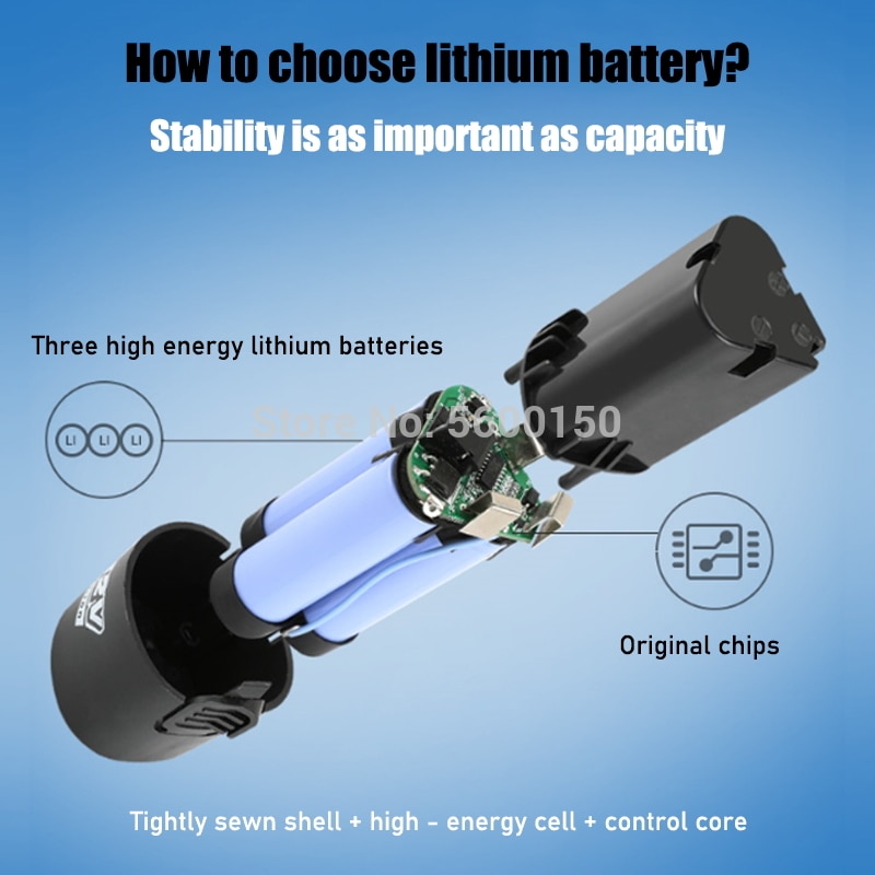 12V Household Rechargeable Lithium battery Can be used as Power Tools Electric Screwdriver Electric drill Li-ion Battery