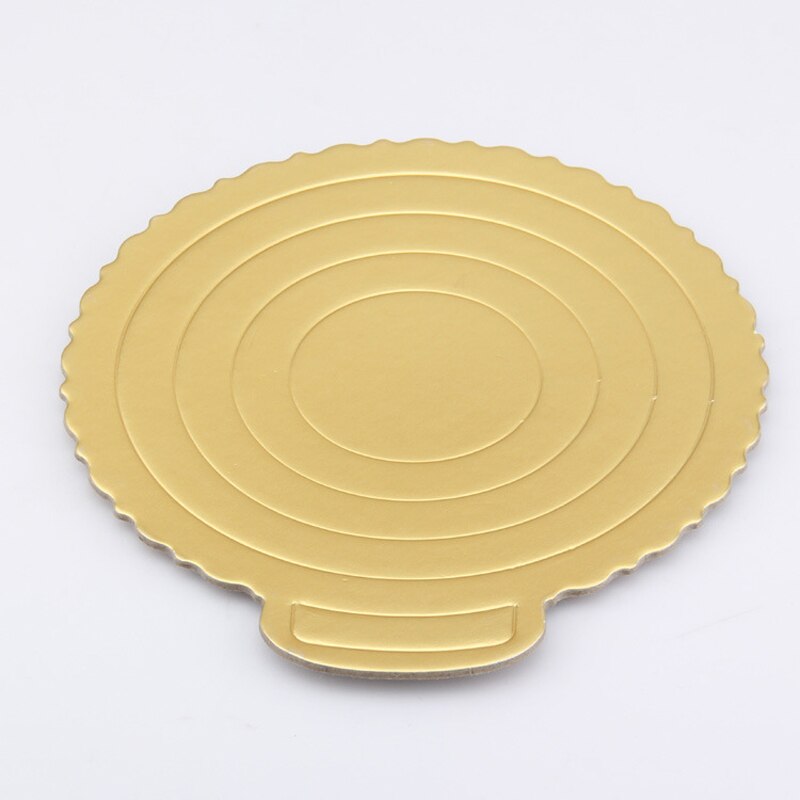 Soporte grueso de 6 pulgadas (15x15cm) para pan de oro, cartón, pastel, fondo, bandeja de papel para hornear, utensilios de repostería 10 unids/lote M2057