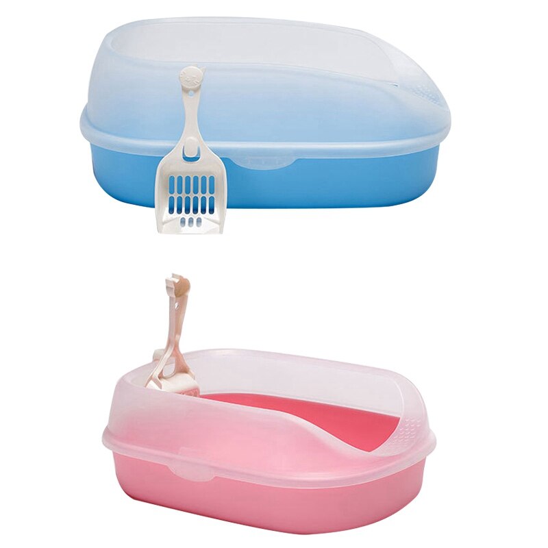 Hond Wc Ondersteek Kattenbak Semi-Gesloten Zand Bekken Kat Hond Lade Teddy Anti-Splash Toilette puppy Kat Indoor Home Plasti