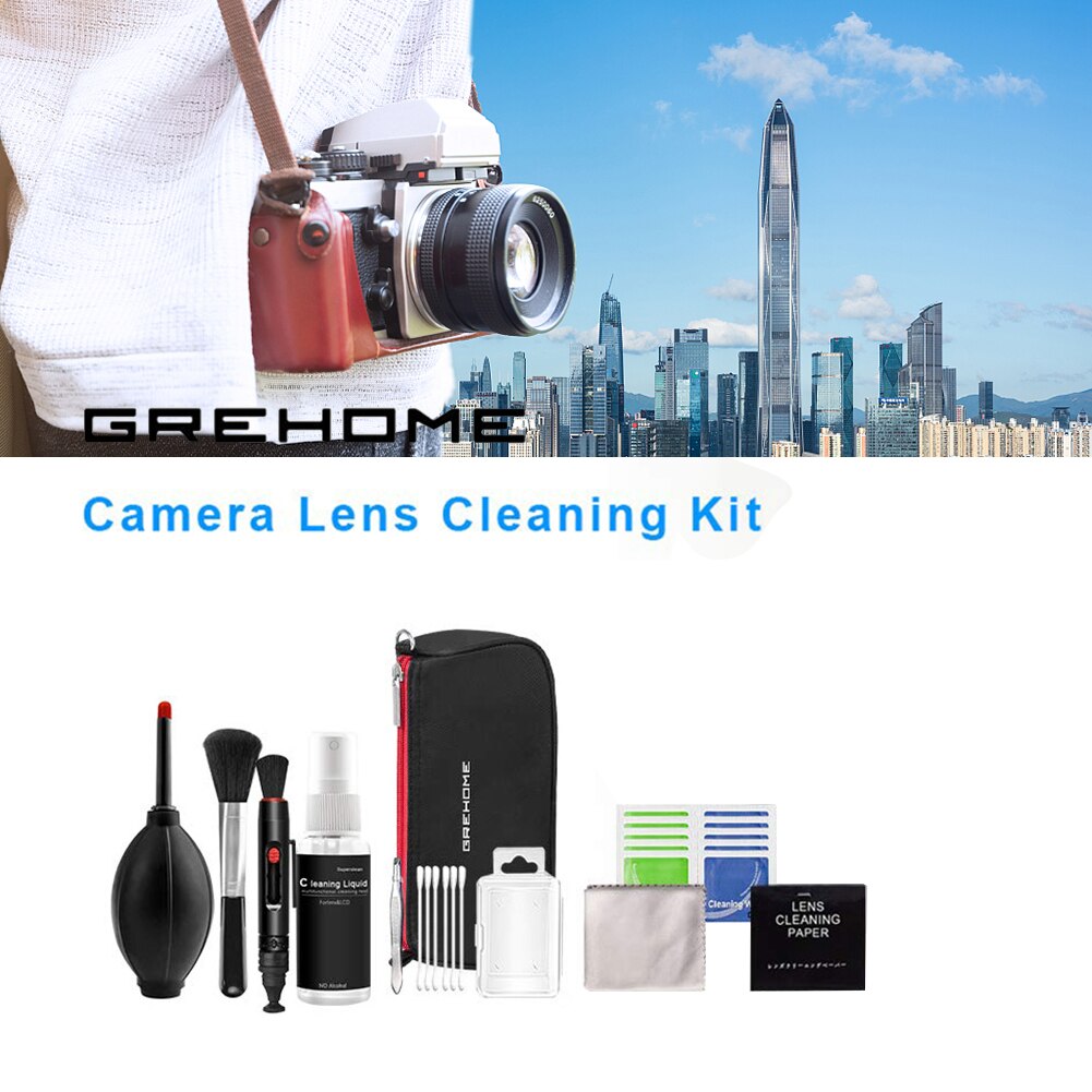 Camera Cleaner Set DSLR Lens Digital Camera Sensor Cleaning Tools Brush Tweezers Kit for Mobile Phone/Headphone/Computer/W