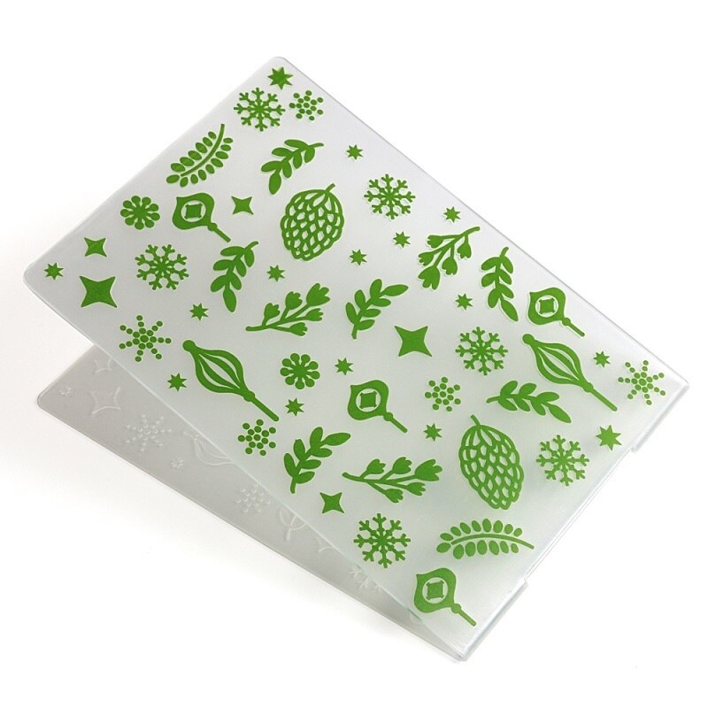 1PCS Flower Xmas Plastic Embossing Folder Scrapbooking Irregular Bricks Type Photo Album Card Paper Craft Template: 6