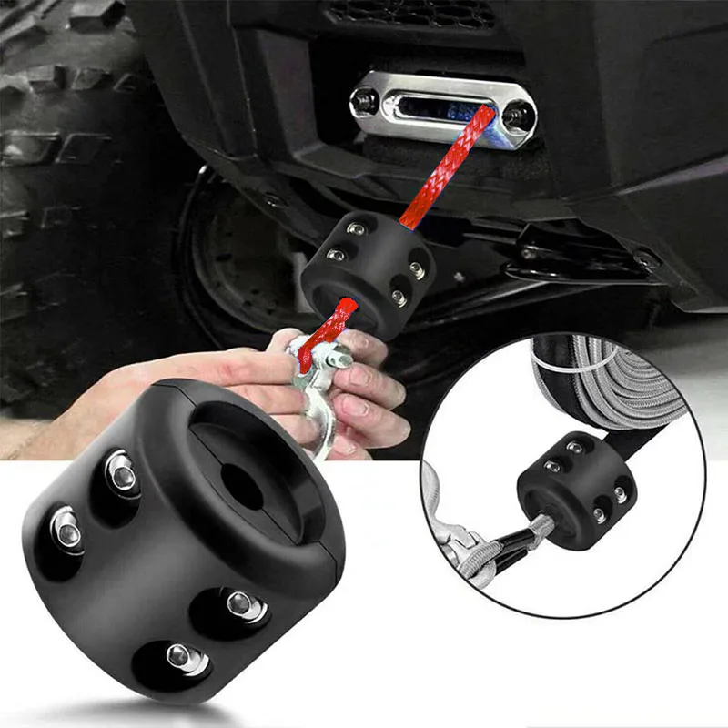 7700LBs Windenleitung Kabel Seilwinden Abschlepphaken Stopper Gummi für ATV SUV UTV LKW Offroad Zubehör