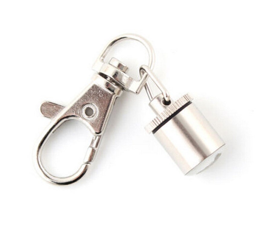 Safe Aluminum Dog Cat Pet Safety Flashing Flash LED Light Collar Tag Waterproof: Silver