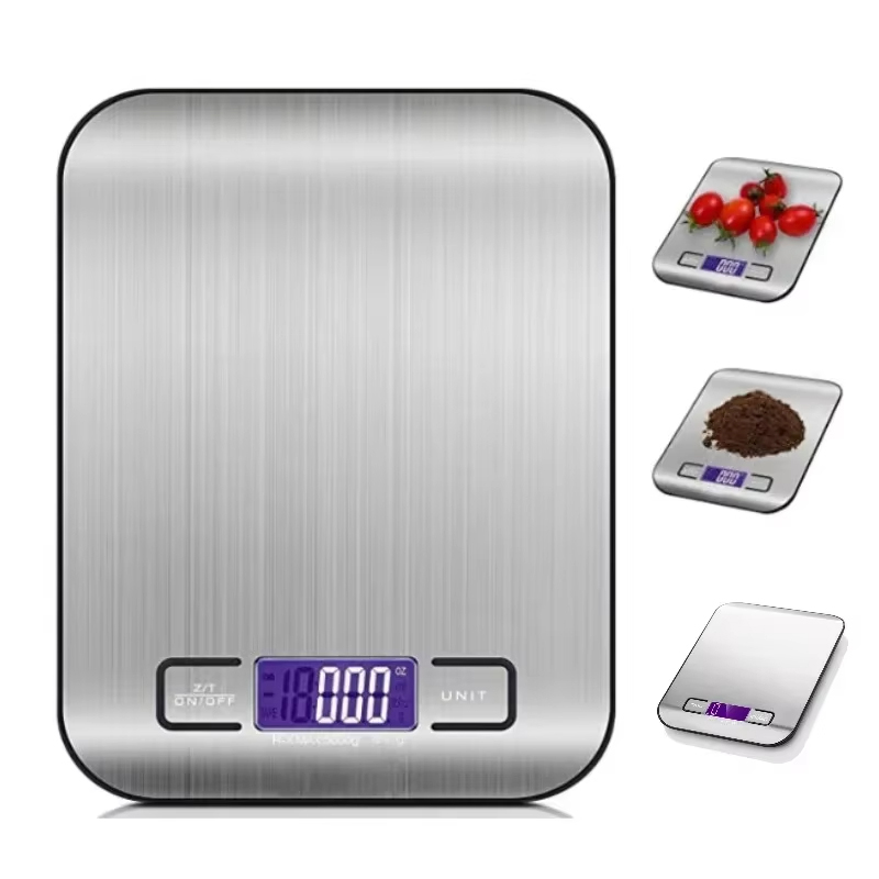 Báscula Digital de cocina Xiaomi de 5/10KG, báscula medidora de cocina portátil de acero inoxidable, báscula Digital LED para joyería y hornear