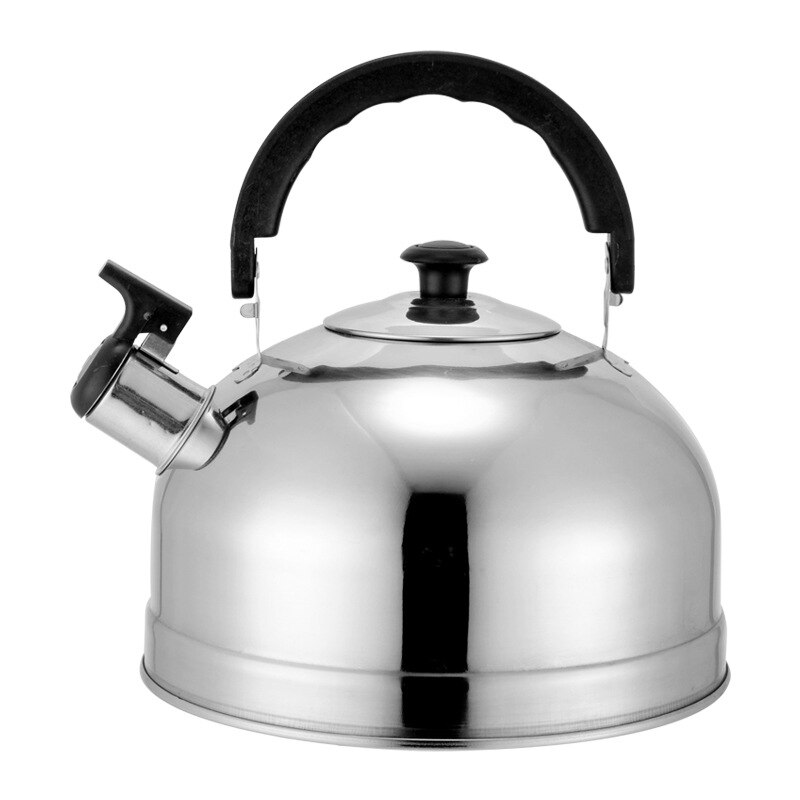 Tjock induktionskokare av rostfritt stål speciell platt bottenljudande vattenkokare halvklotstyp visslande vattenkokare camping tekanna