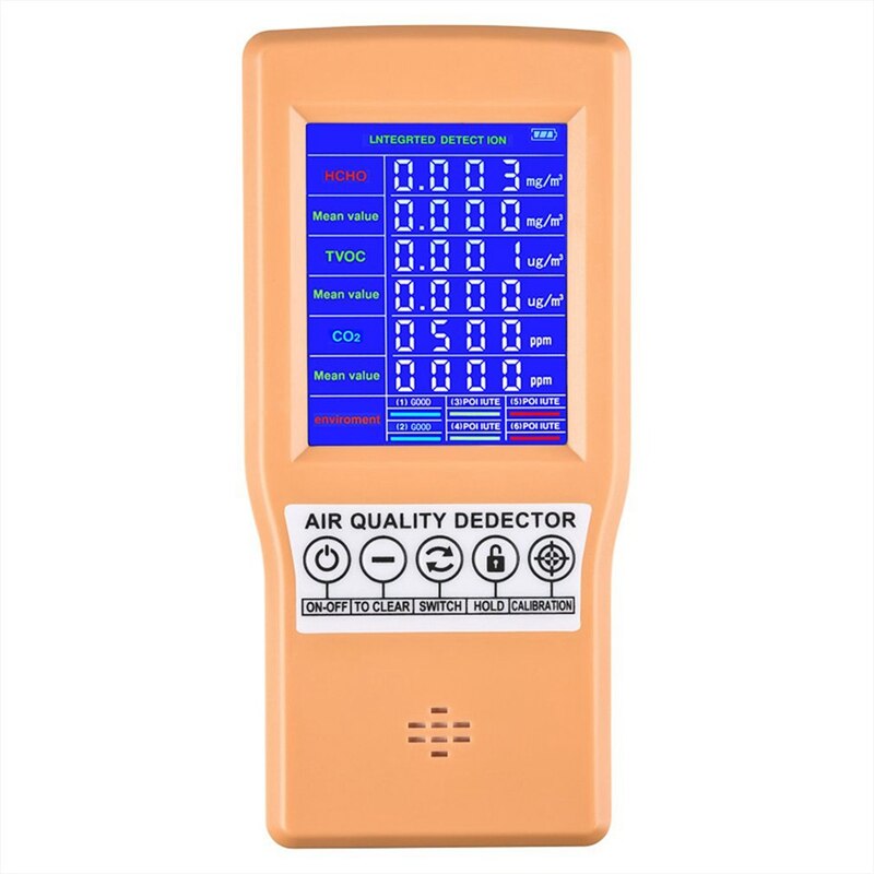 Handheld Air Detector LCD Color Digital Display