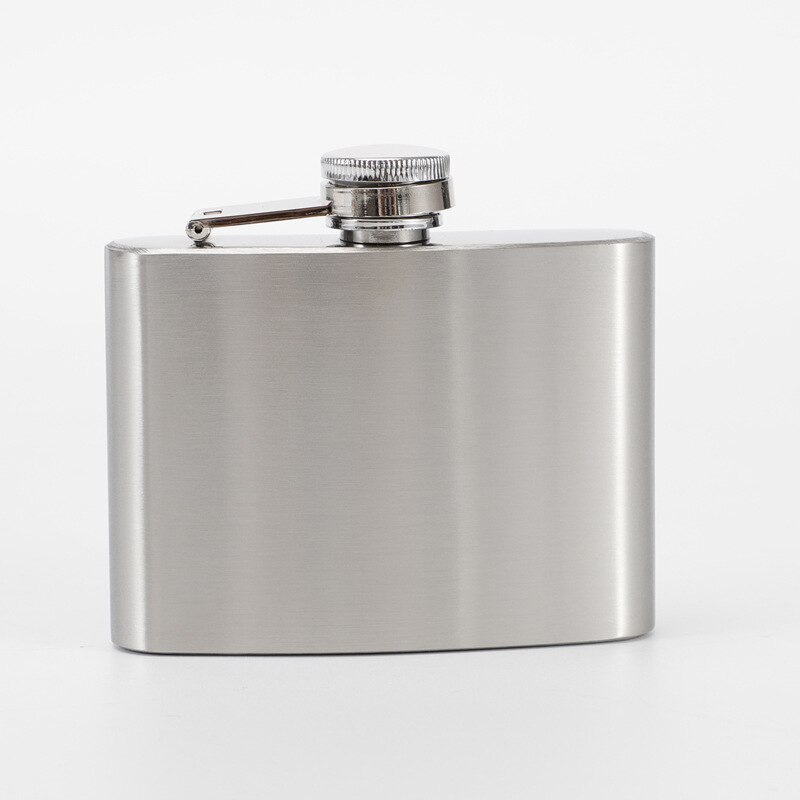 1-10oz Stainless Steel Hip Flask with Funnel Pocket Hip Flask Alcohol Whiskey Hip Flask Screw Cap Portable Drinkware Barware: 4oz  115ml