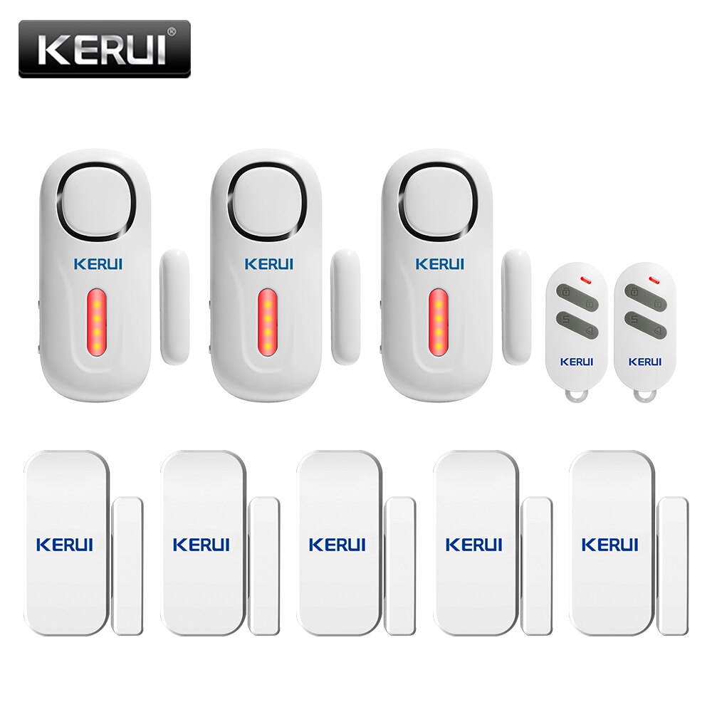 KERUI Home Security Wireless Door Window Entry With Remote Control Kit Burglar Sensor Alarm PIR Door Sensor Alarm System Safety: Default Title