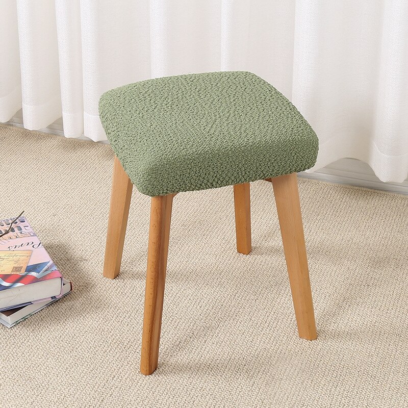 Housse de chaise pour tabouret carré, universelle, élastique, pour maison, bureau, Table à manger, en bois massif, moderne, minimaliste, multicolore: 02