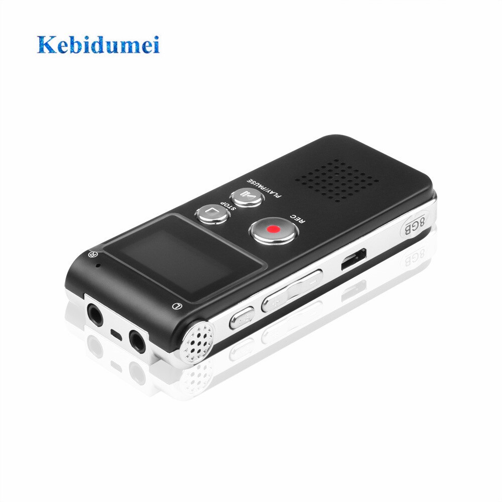 Professionele 8GB Digital Audio Voice Recorder Mini Digitale Dictafoon Mp3 Speler Pen