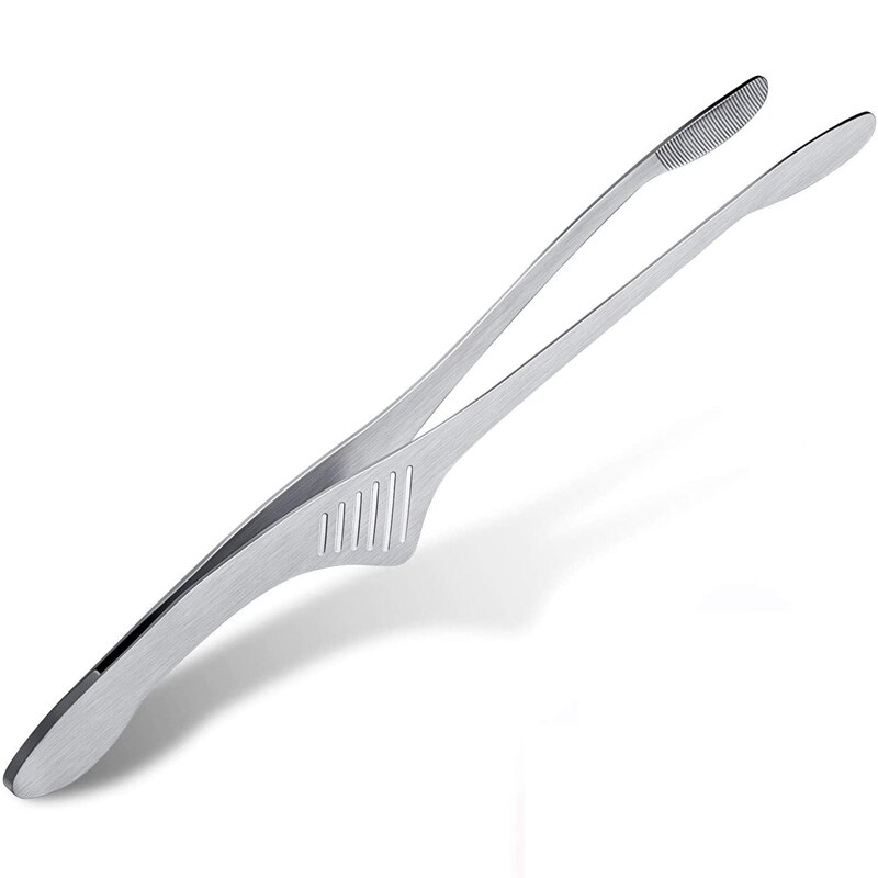 Grill Tongs BBQ Tongs Kitchen Tongs for Cooking Small Oven Serving Tong with Support Stand Self-Standing Tongs: Default Title